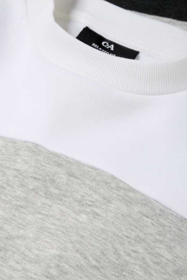 Herren - Sweatshirt - weiß / grau