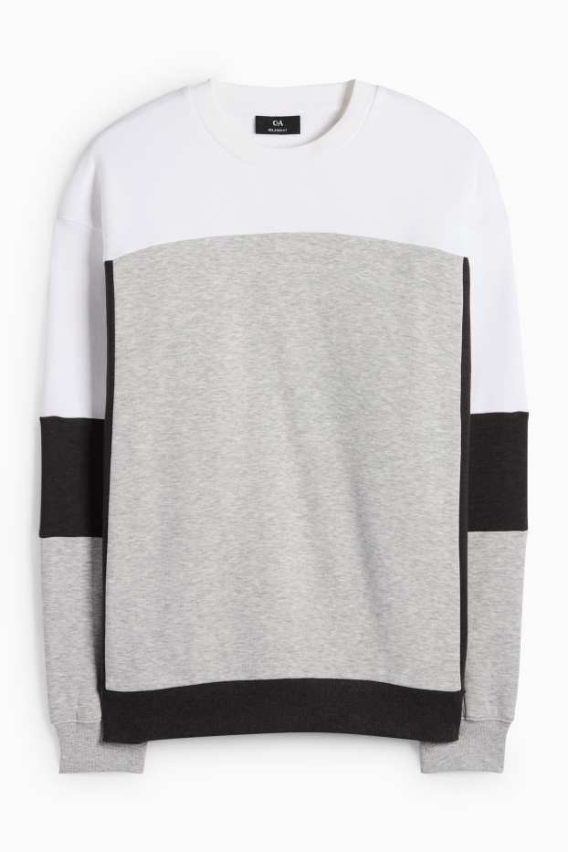 Herren - Sweatshirt - weiß / grau