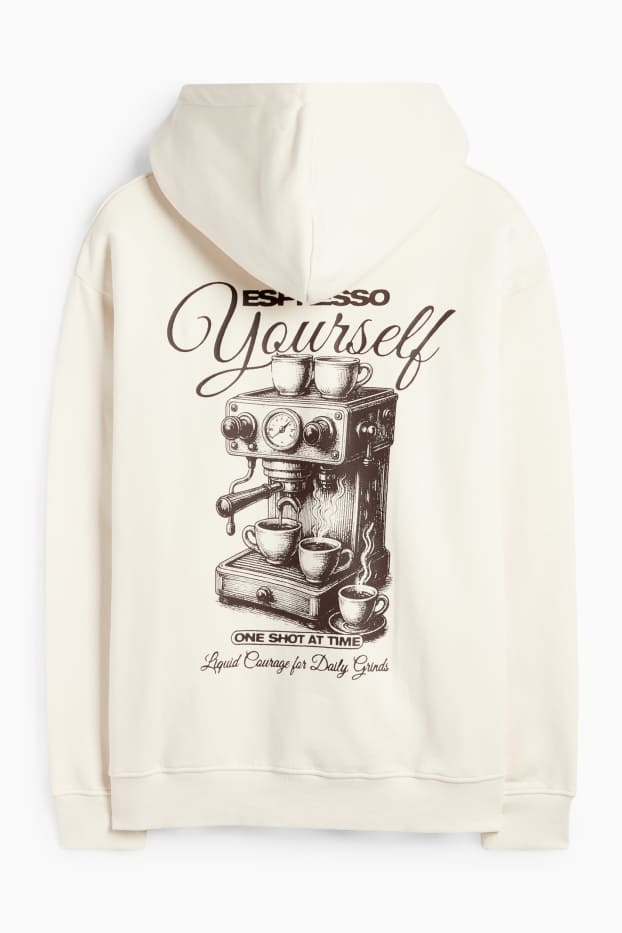 Herren - Hoodie - cremefarben