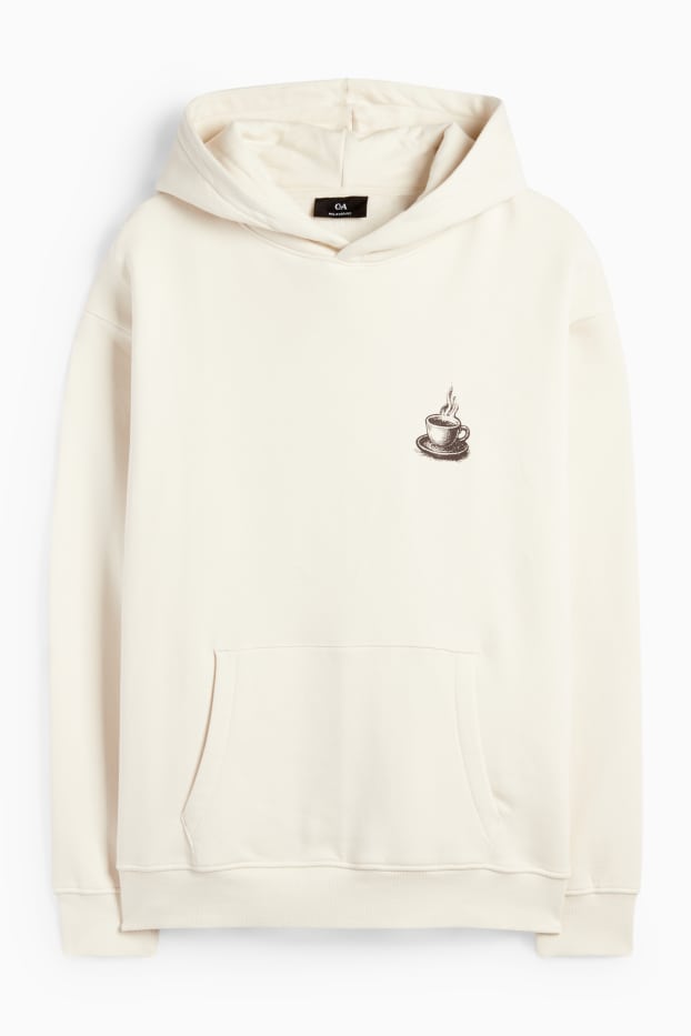 Herren - Hoodie - cremefarben
