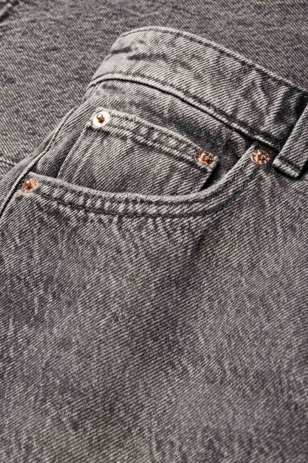 Dámské - Straight jeans - low waist - džíny - tmavošedé