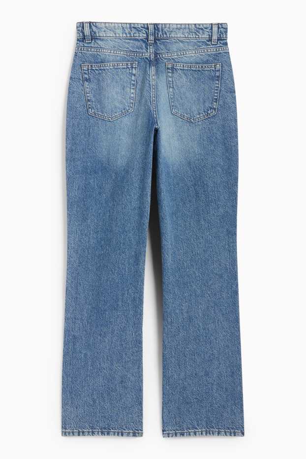 Damen - Straight Jeans - Low Waist - jeansblau