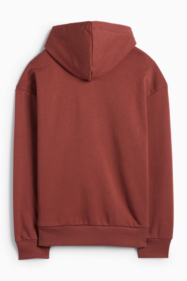 Kinderen: jongens - Burger - hoodie - roestbruin