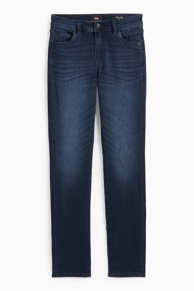 Damen - Slim Jeans - Mid Waist - Jog Denim - dunkeljeansblau