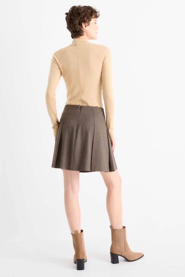 Mujer - Falda de tablas - gris