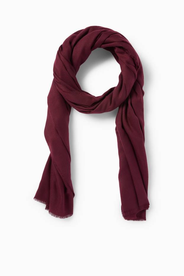 Women - Scarf - bordeaux