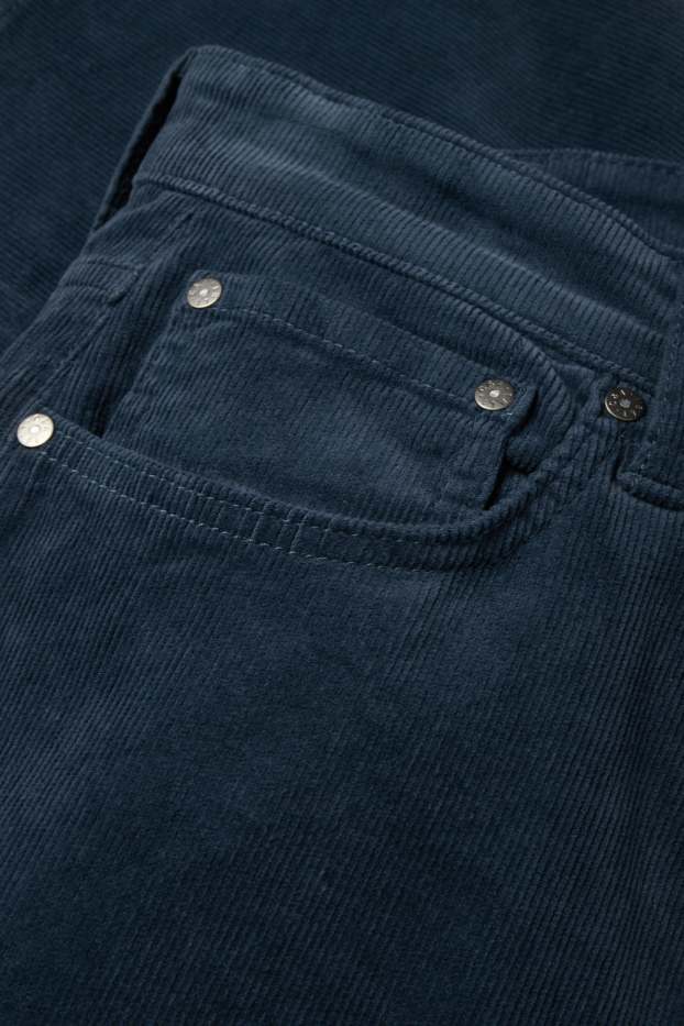 Herren - Cordhose - Regular Fit - dunkelblau