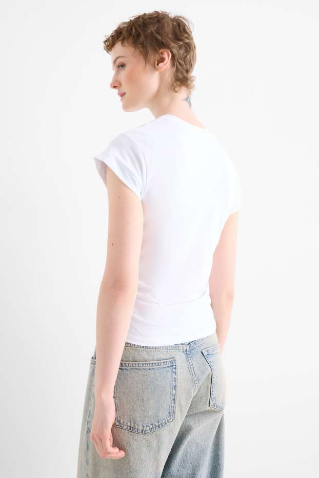 Femei - Tricou - slim fit - alb