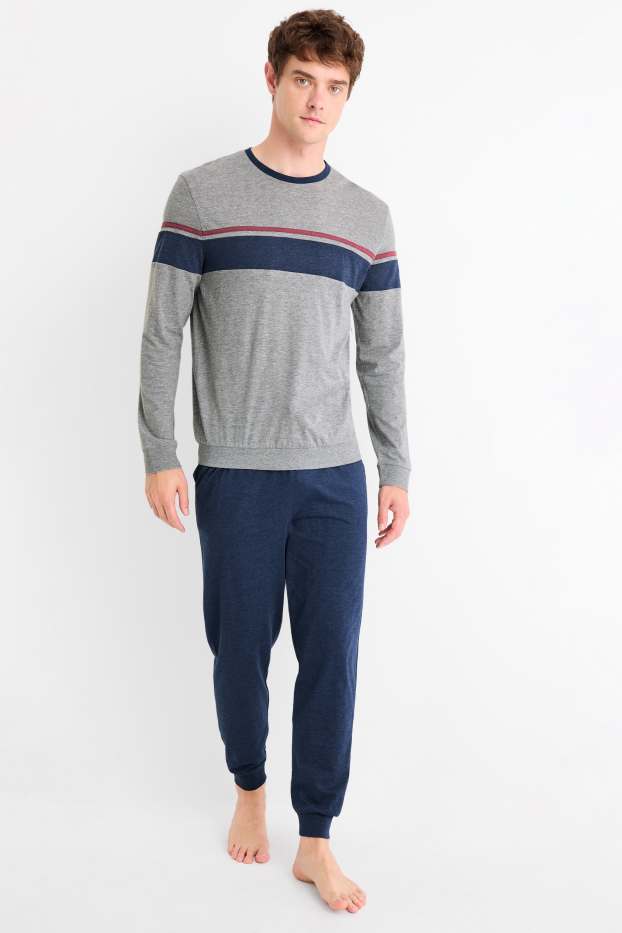 Hommes - Pyjama - gris