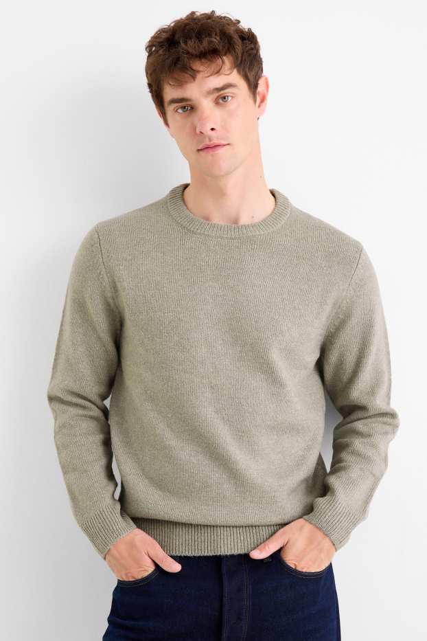 Uomo - Maglione - verde chiaro