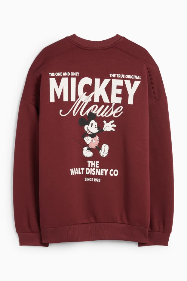 Femmes - Sweat - Mickey Mouse - rouge foncé