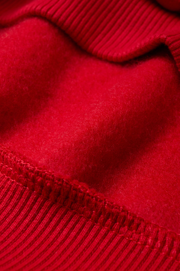 Niñas - Minnie Mouse - sudadera - brillos - rojo