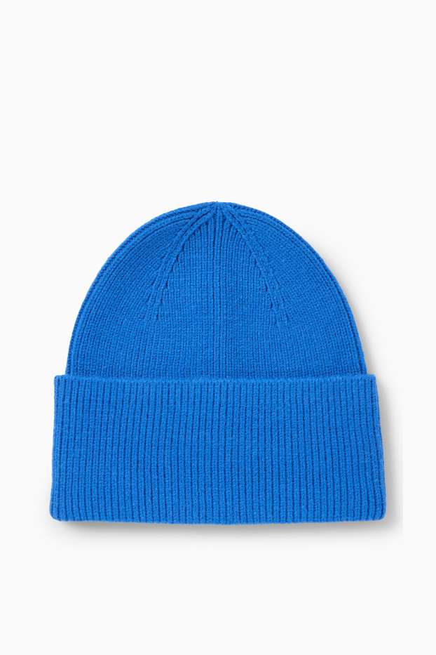 Dames - Muts - ribstof - blauw