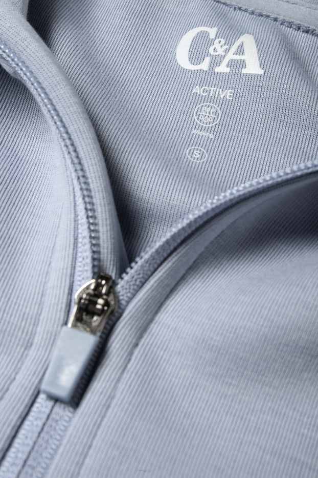 Damen - Funktions-Jacke mit Kapuze - hellblau