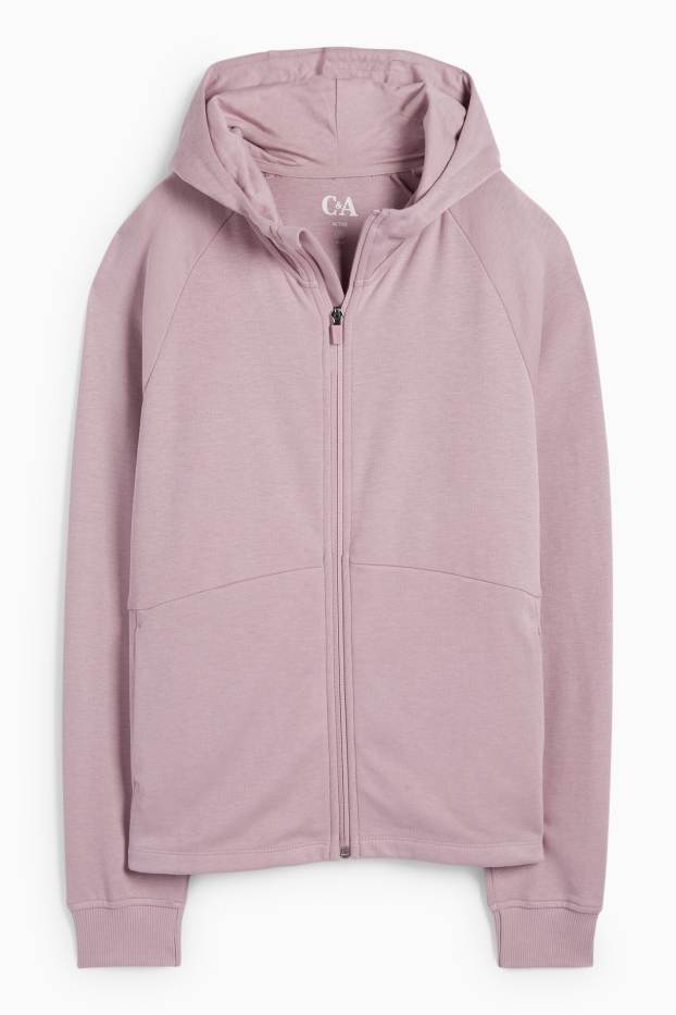 Damen - Funktions-Jacke mit Kapuze - hellviolett