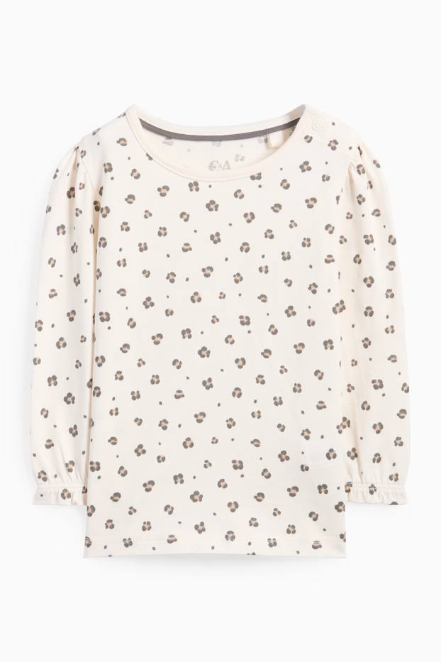 Baby Mädchen - Baby-Outfit - 2 teilig - dunkelgrau