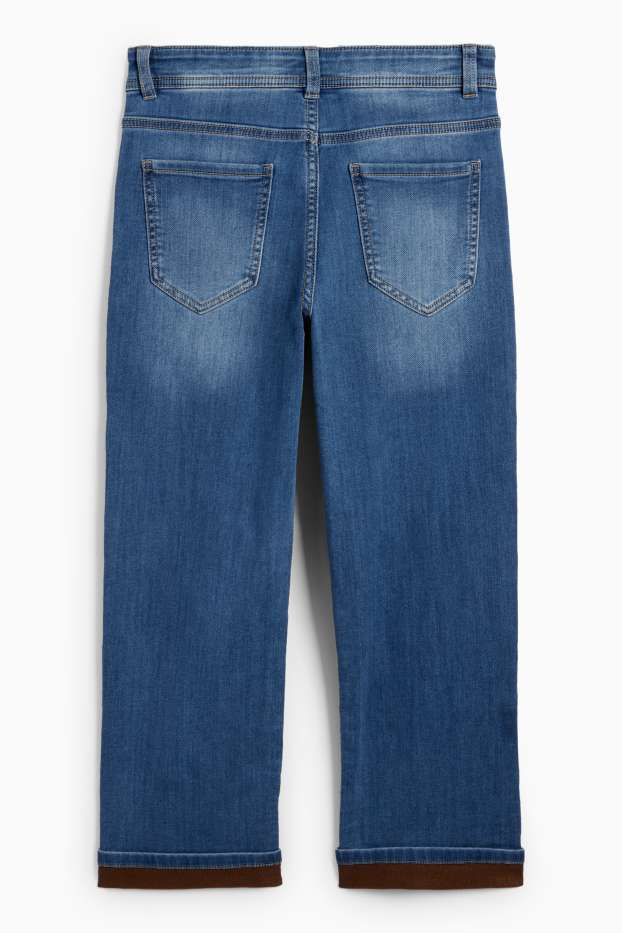 Kinderen: jongens - Relaxed jeans - thermojeans - jeansblauw