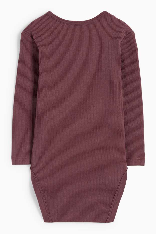 Unisex - Body bebeluși - reiat - bordo
