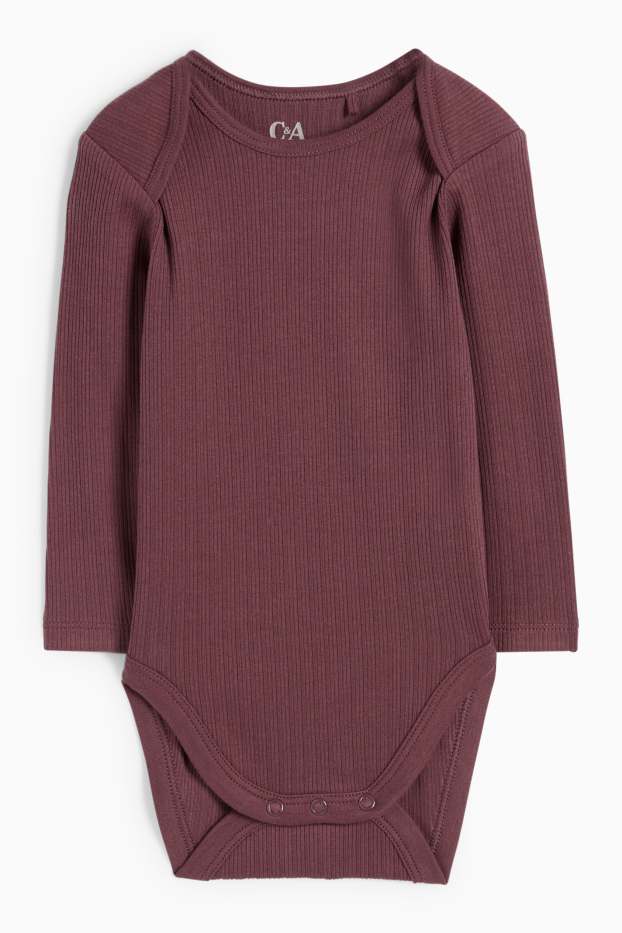 Unisex - Body bebeluși - reiat - bordo