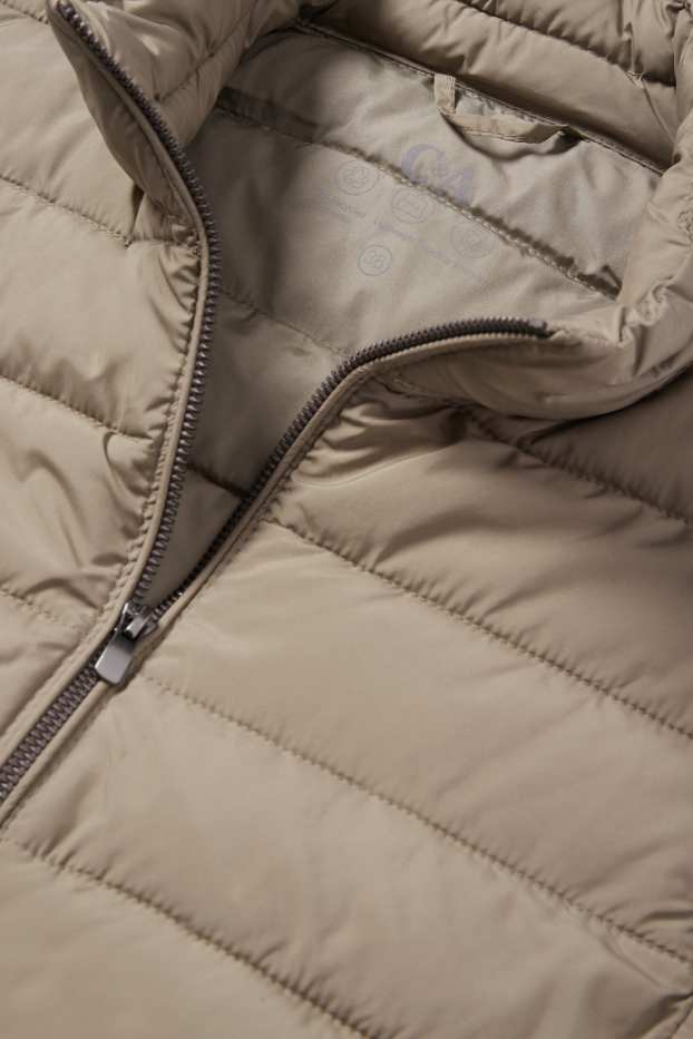Women - Quilted gilet - light green