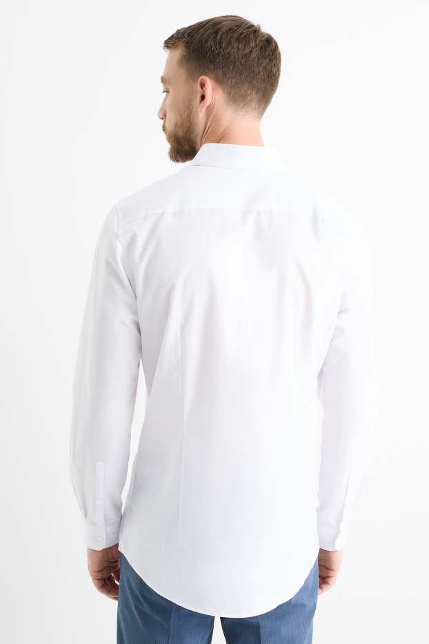 Herren - Businesshemd - Slim Fit - Kent - weiß