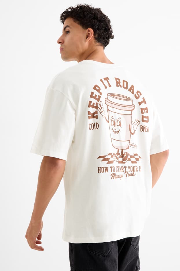 Herren - T-Shirt - Oversized - weiß