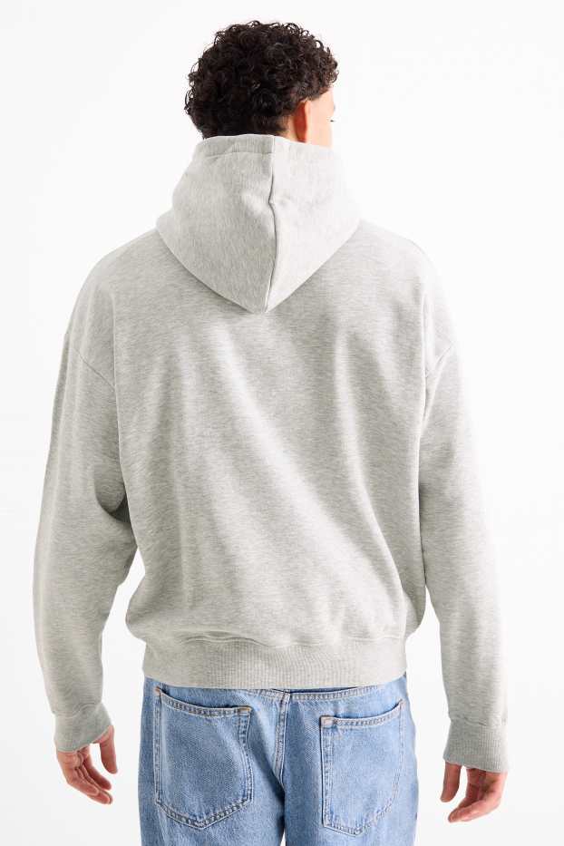 Herren - Hoodie - hellgrau-melange