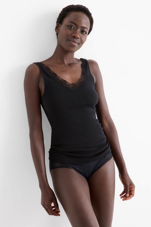 Femmes - Lot de 2 - caracos - noir