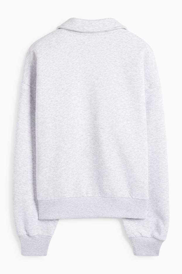 Damen - Sweatshirt - hellgrau-melange