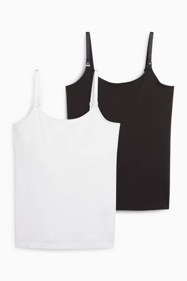 Women - Multipack of 2 - nursing top - black / white
