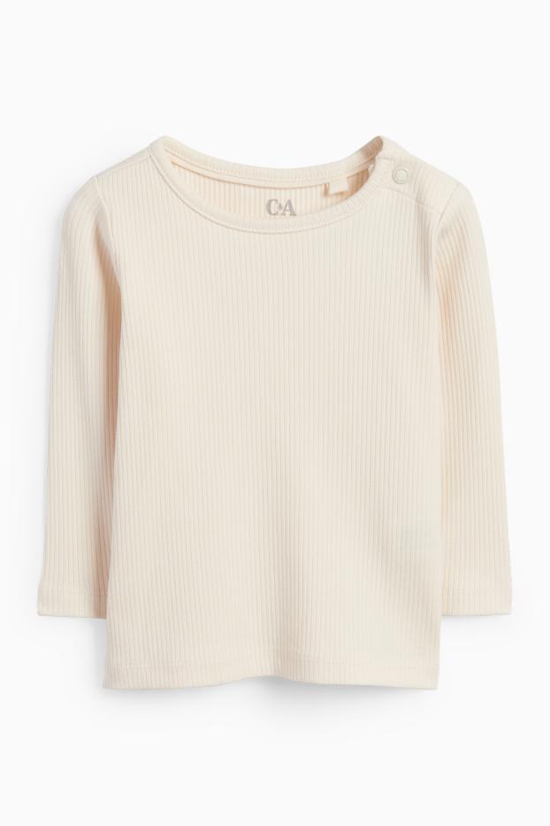 Baby Mädchen - Blümchen - Baby-Outfit - 3 teilig - braun
