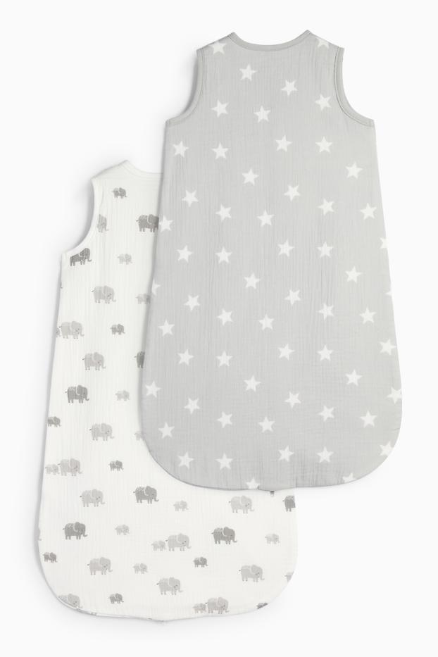Unisex - Multipack 2 buc. - sac de dormit bebeluși - 6-18 luni - alb-crem