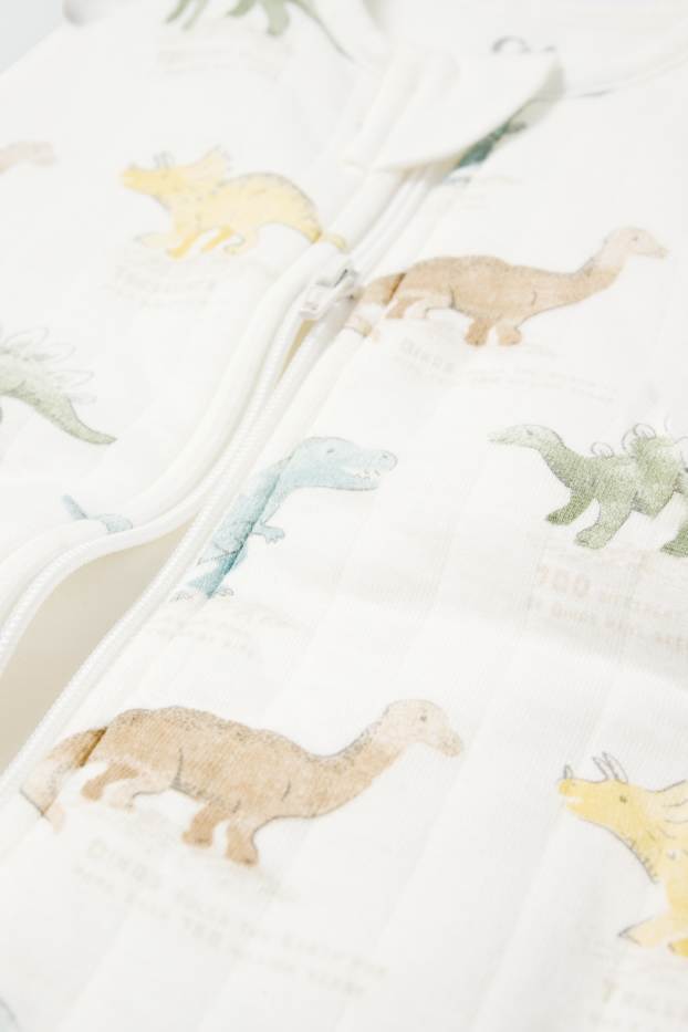 Unisex - Dinosaur - baby sleeping bag - 6-18 months - cremewhite