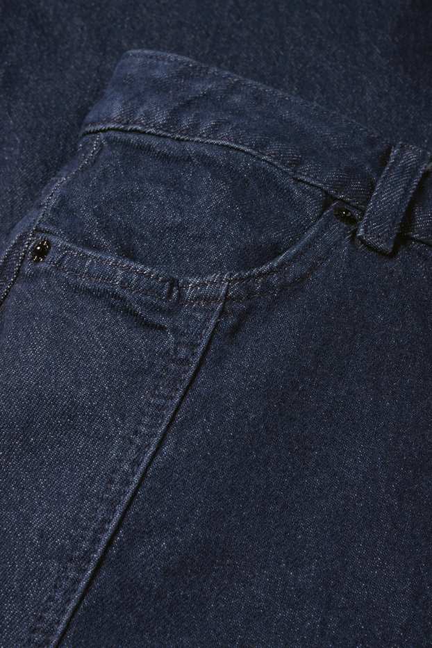 Women - Denim skirt - denim-dark blue