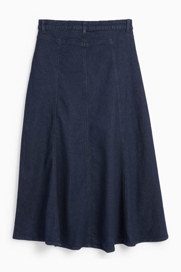 Women - Denim skirt - denim-dark blue