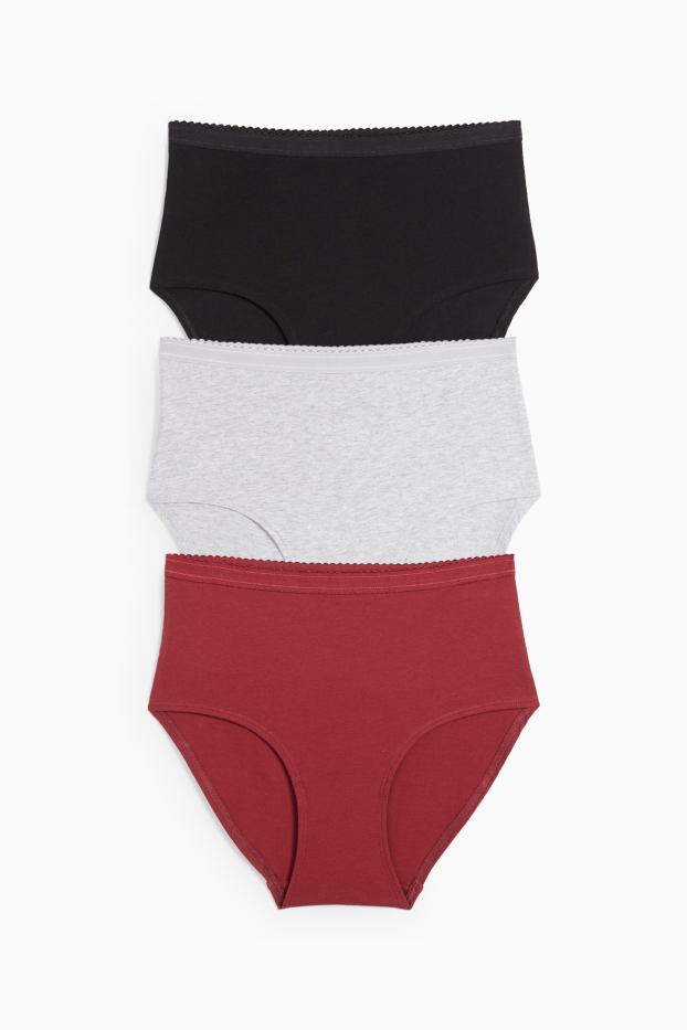 Mujer - Pack de 3 - bragas - negro