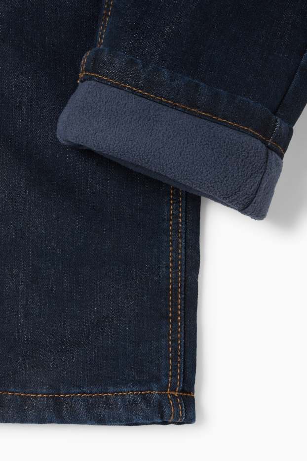 Kinder Jungen - Multipack 2er - Straight Jeans - Thermojeans - dunkeljeansblau