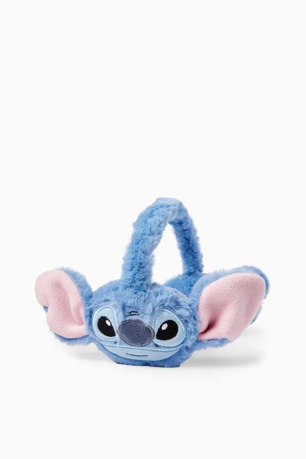 Niñas - Lilo & Stitch - orejeras de pelo sintético - azul