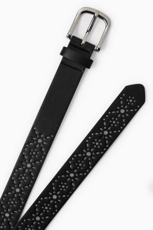 Femmes - Ceinture - matière synthétique - noir