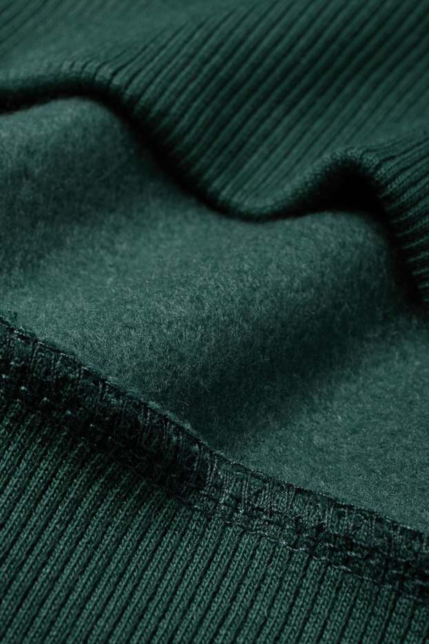 Femei - Bluză de molton - Peanuts - verde închis