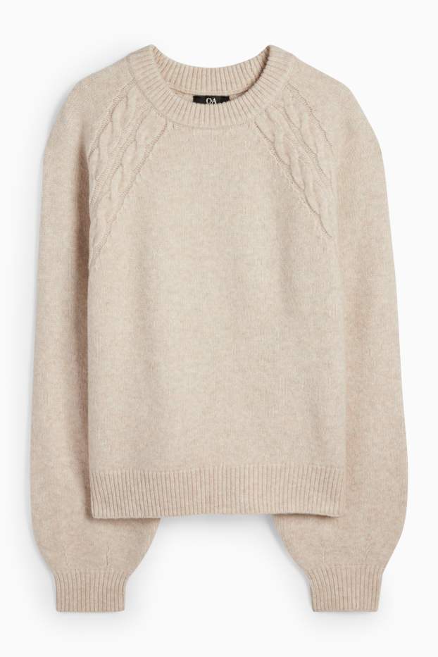 Femmes - Pull - beige clair