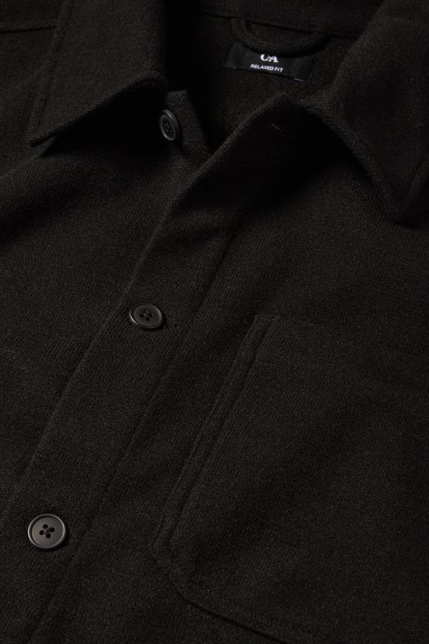 Herren - Hemd - Relaxed Fit - Kent - schwarz