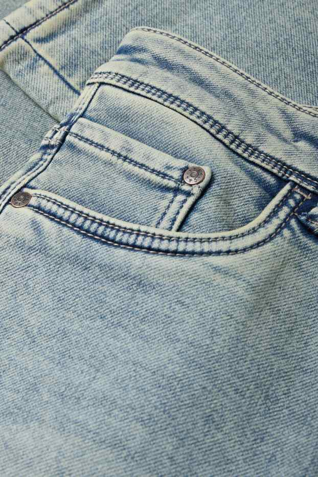 Kinder Buben - Straight Jeans - Thermojeans - extra-schmaler Bund - helljeansblau