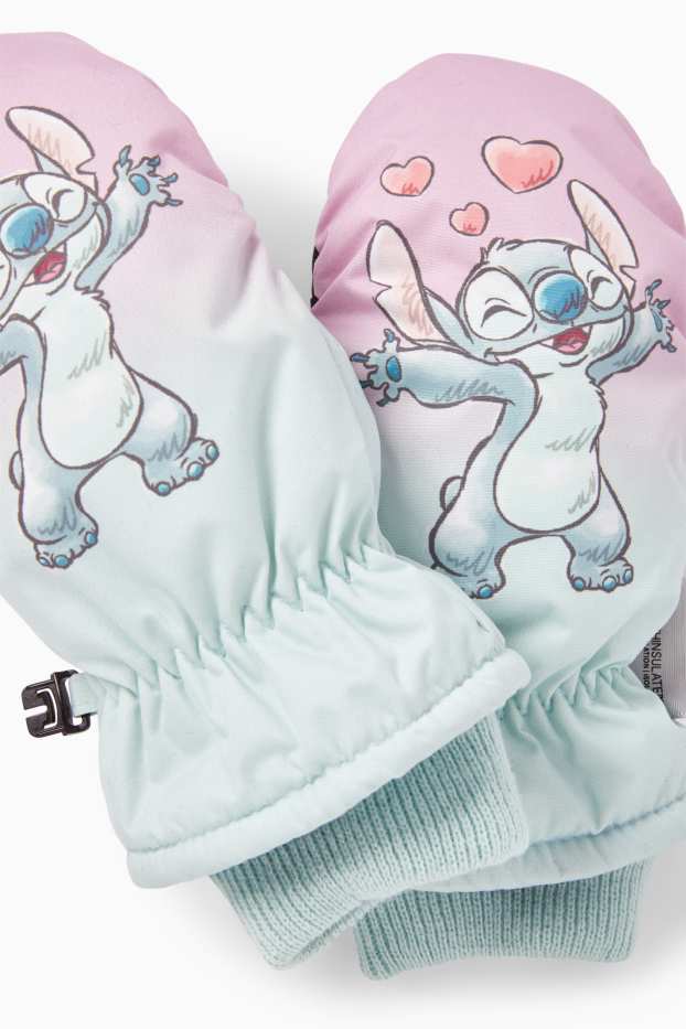 Kinder Mädchen - Lilo & Stitch - Fäustlinge - gemustert - mintgrün