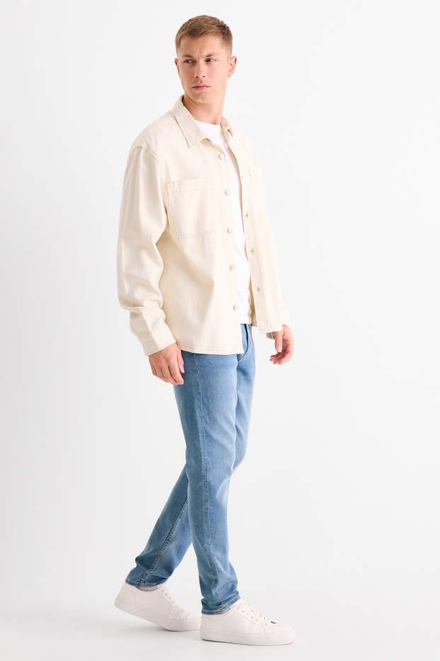 Men - Slim tapered jeans - Flex jog denim - LYCRA® - denim-light blue