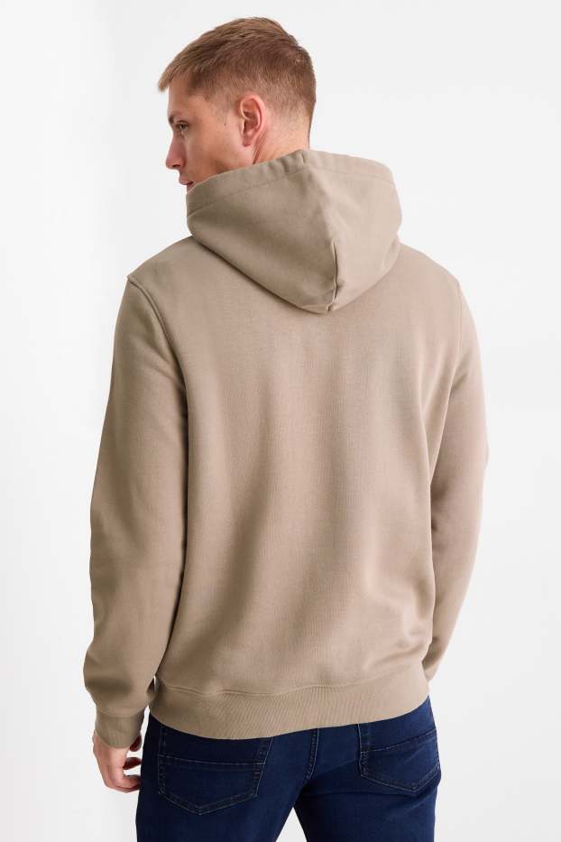 Heren - Hoodie - taupe