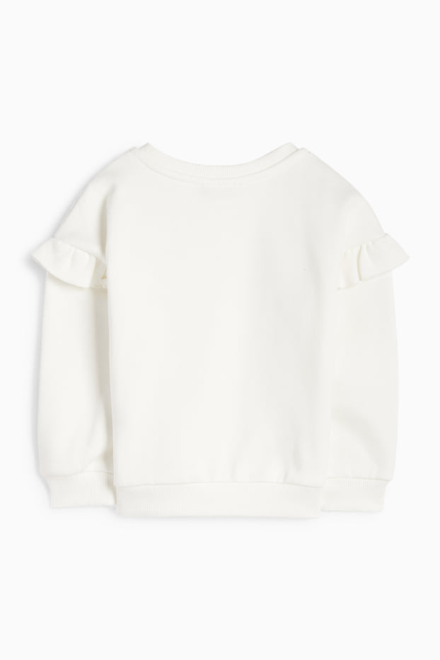 Kinder Mädchen - Fuchs - Sweatshirt - weiss