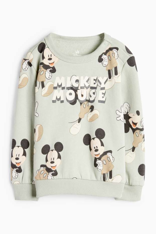 Bebés niños - Mickey Mouse - conjunto para bebé - 2 prendas - verde menta