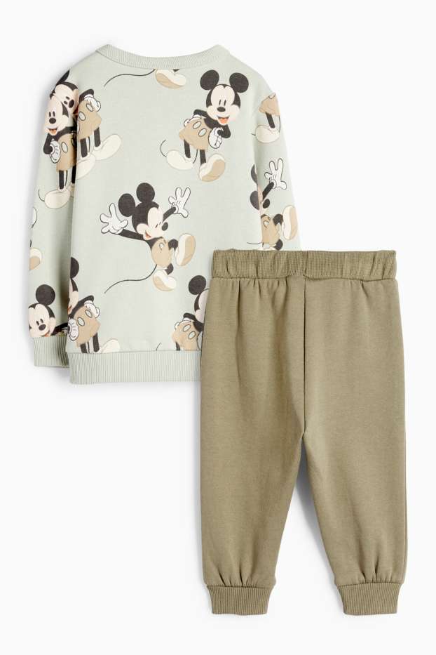 Bebés niños - Mickey Mouse - conjunto para bebé - 2 prendas - verde menta