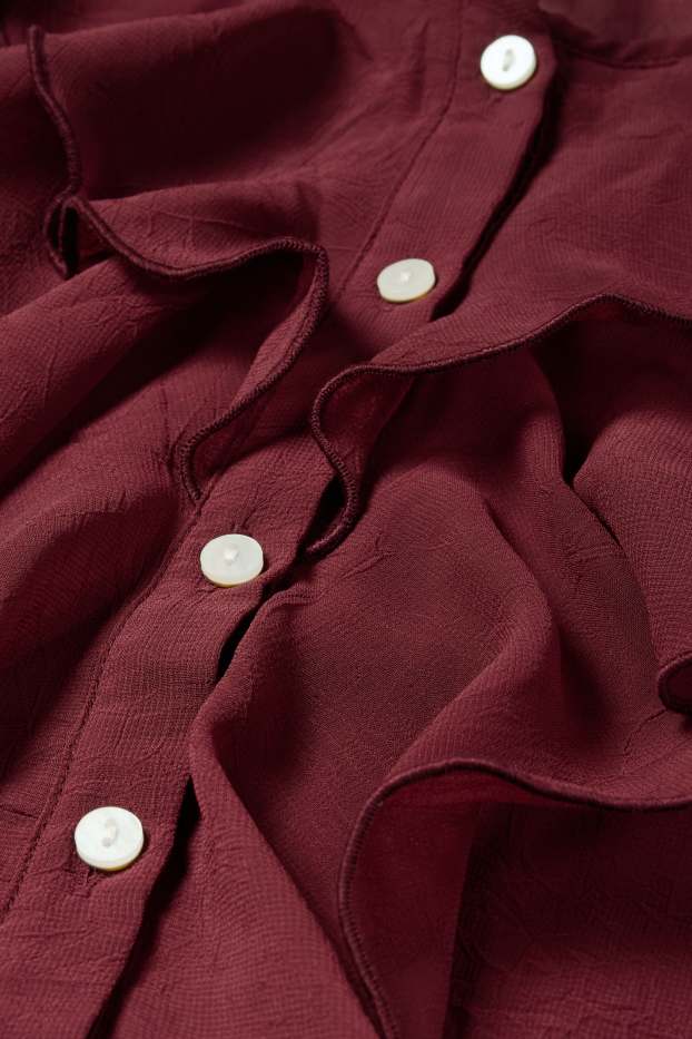 Women - Blouse - bordeaux